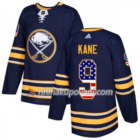 Buffalo Sabres Dresy Evander Kane 9 2017-2018 USA Flag Fashion Modrá Adidas Authentic - Pánské